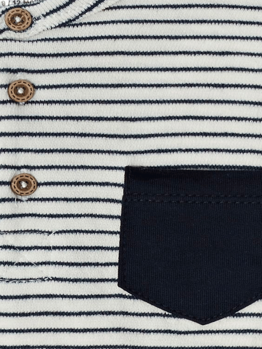 Lacivert Bisiklet Yaka Baskılı Erkek Bebek Sweatshirt ve Eşofman Alt 2'li-1