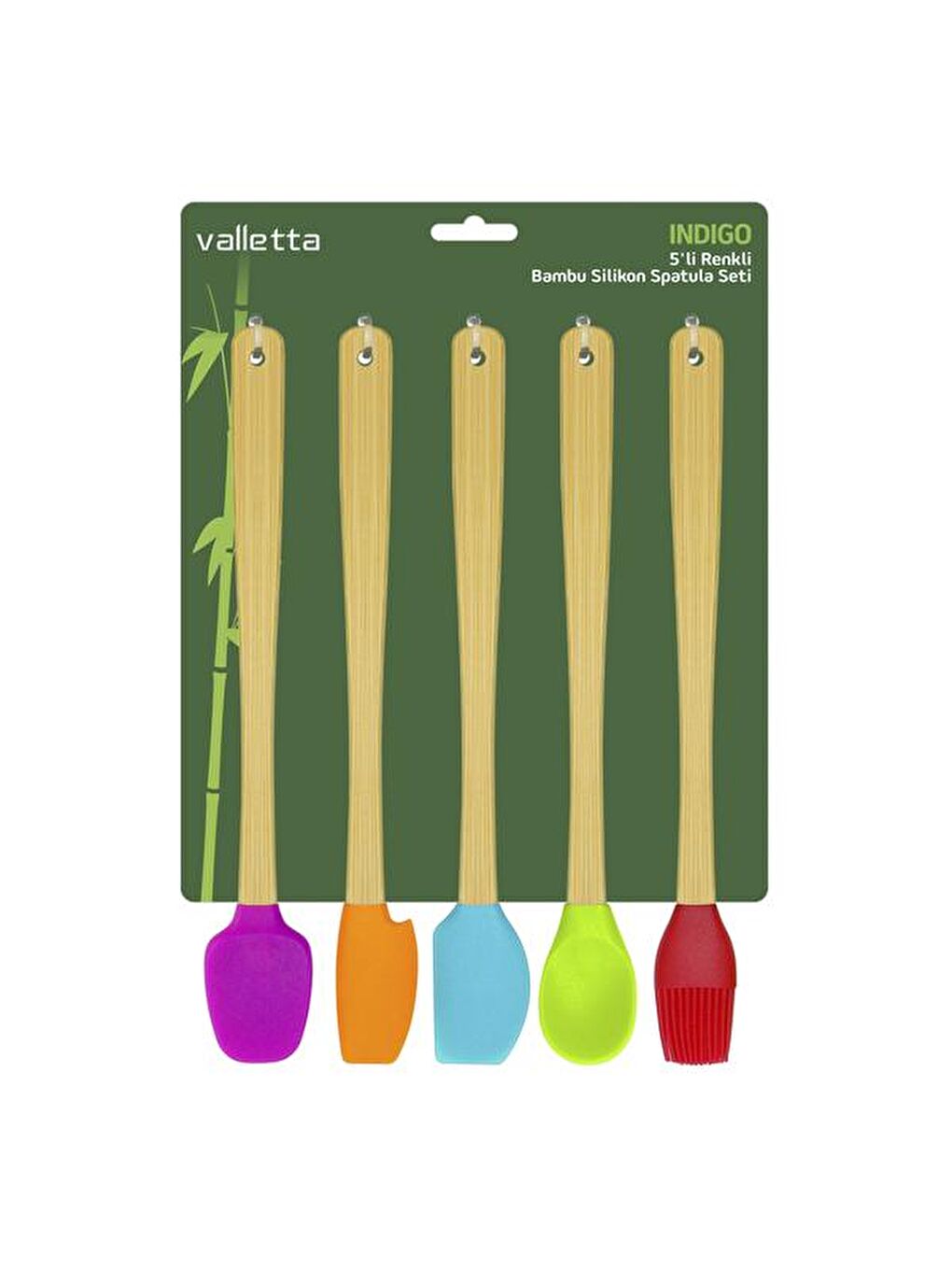 Karışık İndigo 5'li Spatula Seti - 25 cm-1