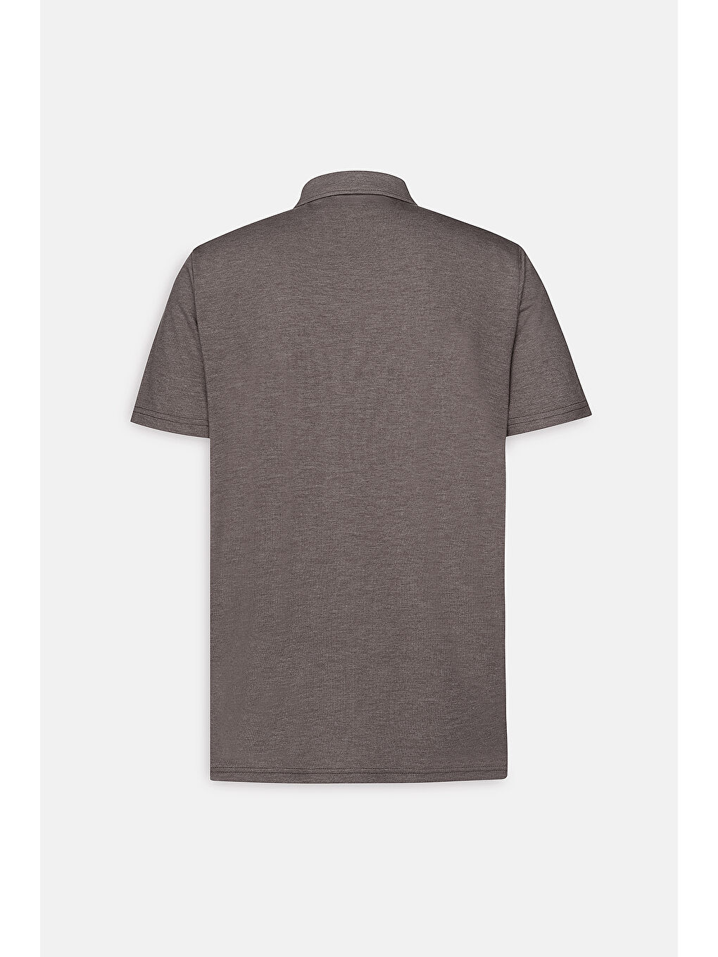Erkek Kahverengi Slim Fit Dar Kesim Polo Yaka Jakarlı Tişört-8