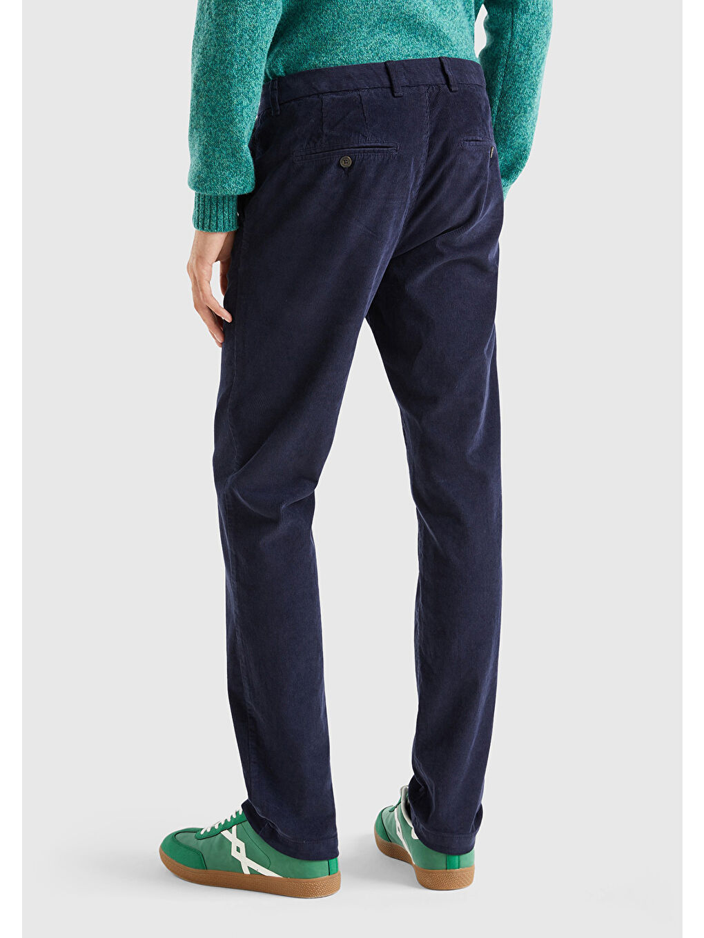 Lacivert Esnek Kadife Erkek Pantolon-2