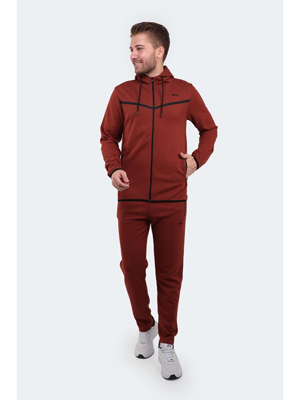 SLAZENGER Kiremit ORKA Erkek Eşofman Takım Kiremit