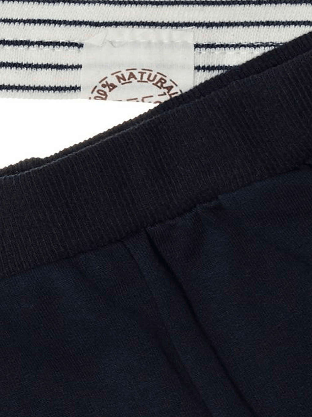 Lacivert Bisiklet Yaka Baskılı Erkek Bebek Sweatshirt ve Eşofman Alt 2'li-2