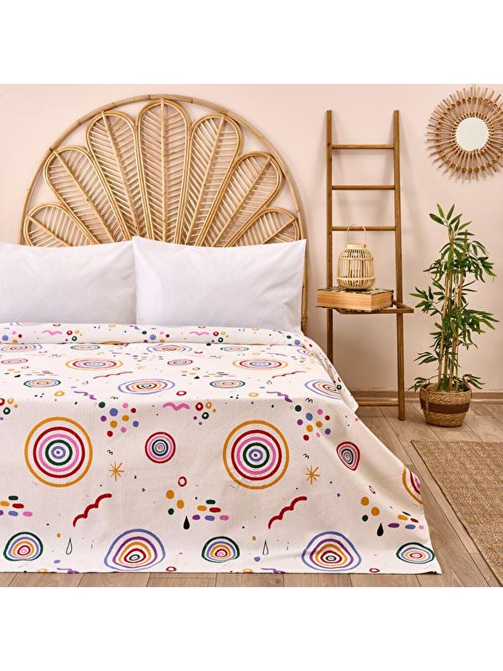 Evidea Karişik Soft Scalabis Tek Kişilik Pike - Renkli - 160x220 cm