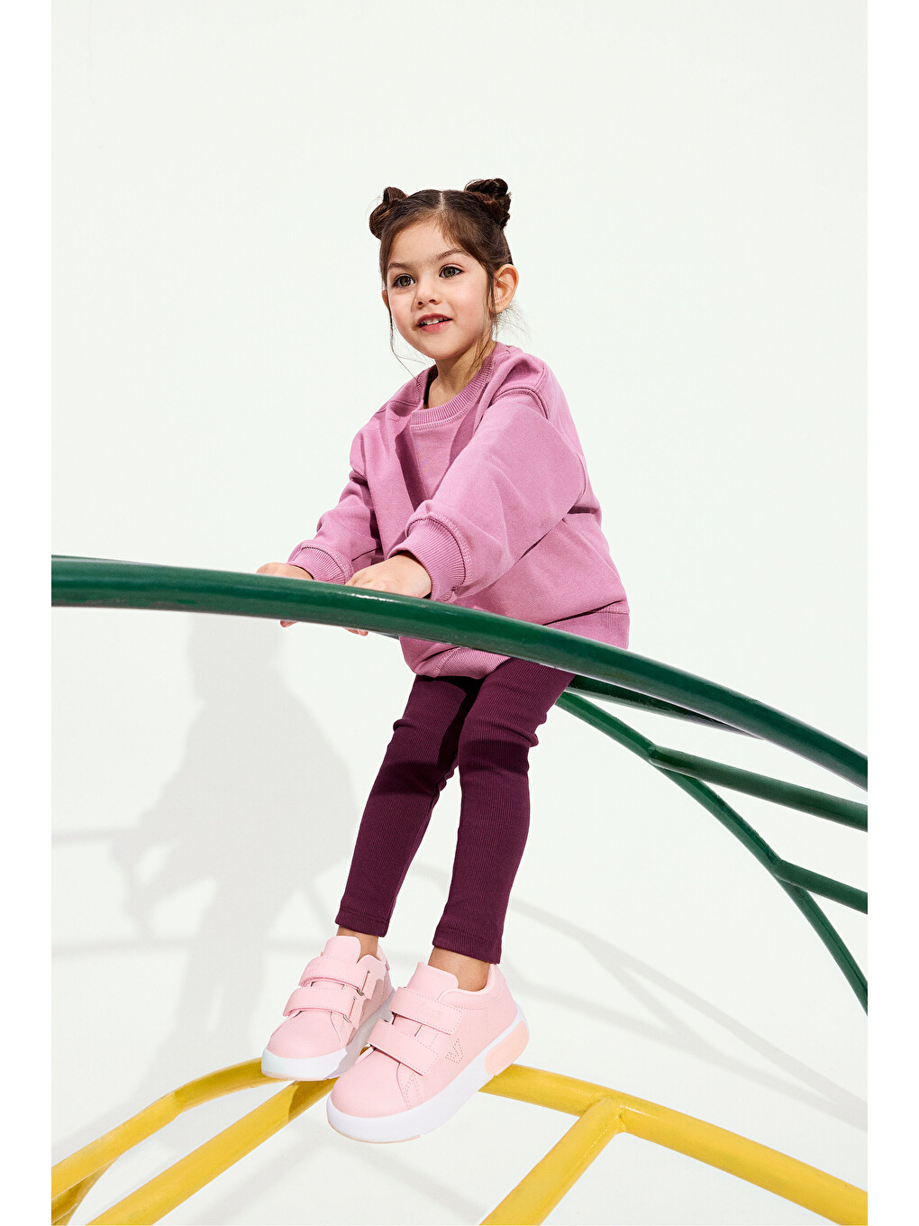 Pembe Oyo Iı Işıklı Kız Bebek Pudra Sneaker