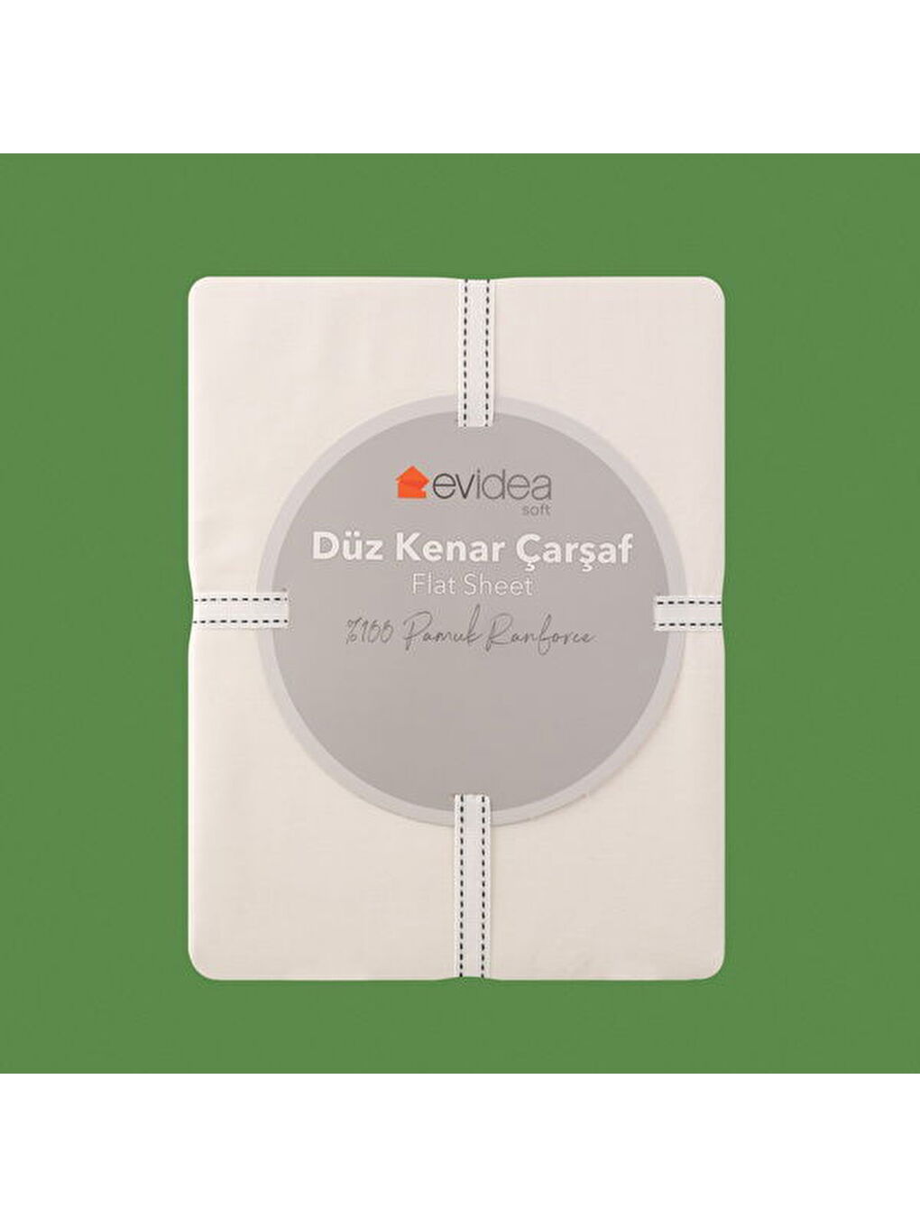 Soft Basic Tek Kişilik Düz Kenar Çarşaf - Ekru - 160x240 cm