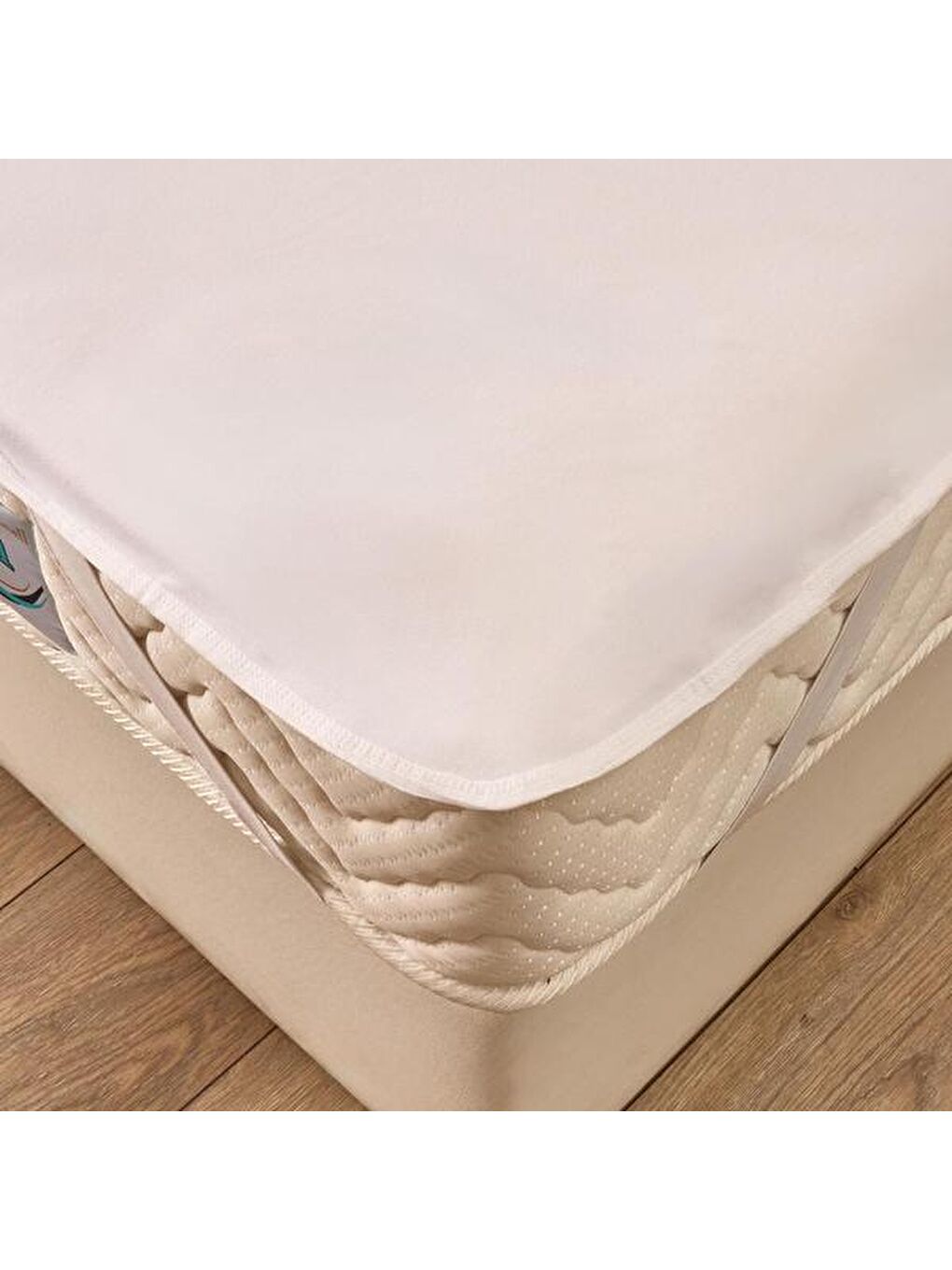 Soft Breeze Pes Tek Kişilik Lastikli Alez - Beyaz - 100x200 cm-3