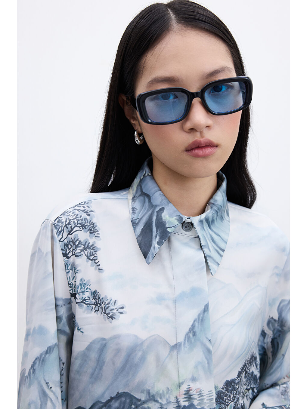 Karışık Bağlamalı Saten Gömlek Valley-1