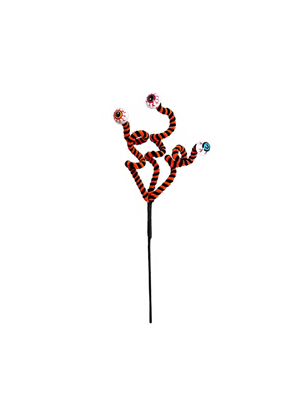 Göz Figürlü Dekor Dalı – Spiral Masa Ve Vazo Süsü Turuncu 40 Cm-2