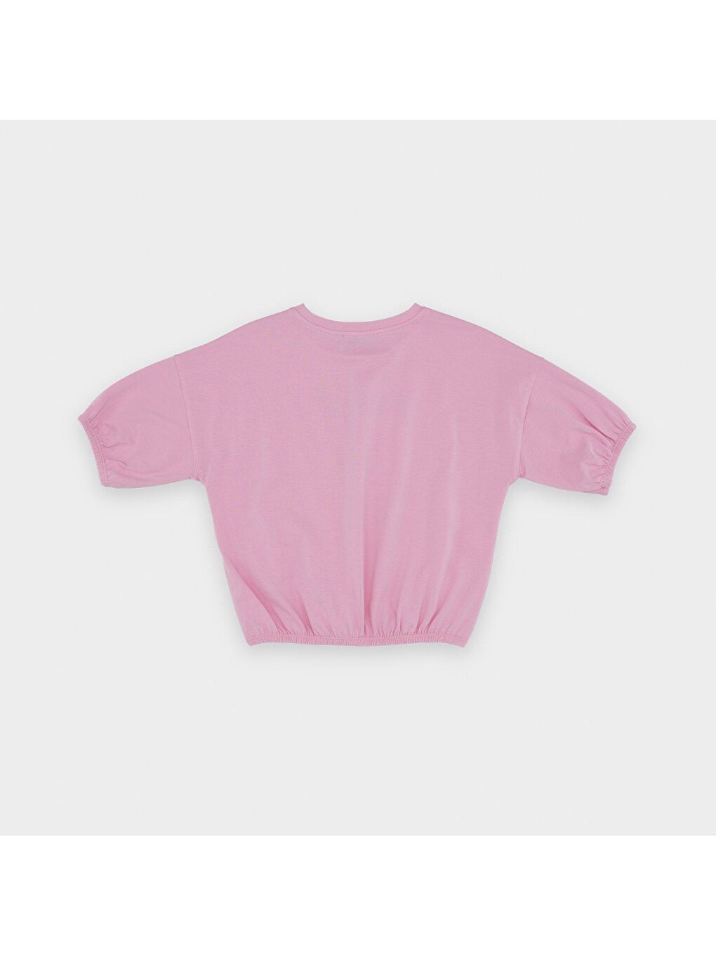 Panço Pembe Kız Çocuk  Baskı Detaylı T-Shirt - 2