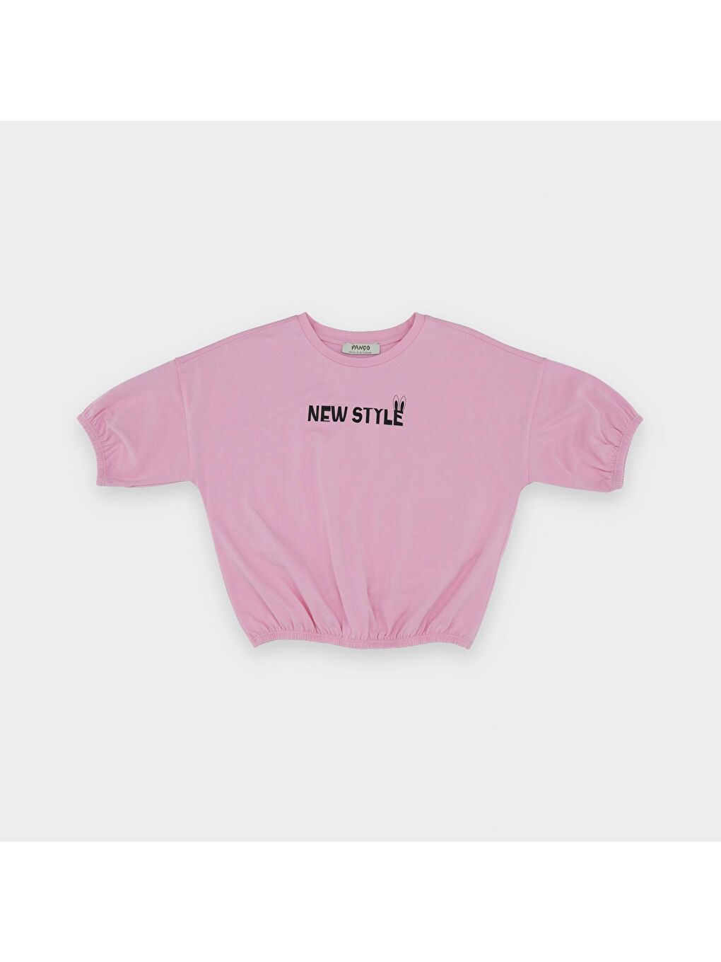 Panço Pembe Kız Çocuk  Baskı Detaylı T-Shirt - 6