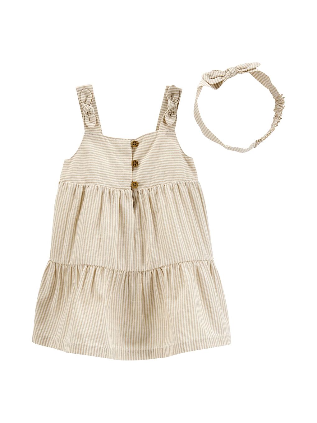 Karışık Kız Bebek 2'li Elbiseli Set