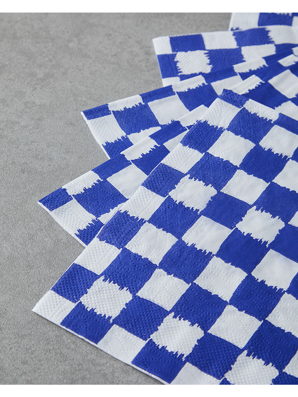 Squarify Dark Kağıt 20'li Kağıt Peçete 33x33 cm Mavi-1