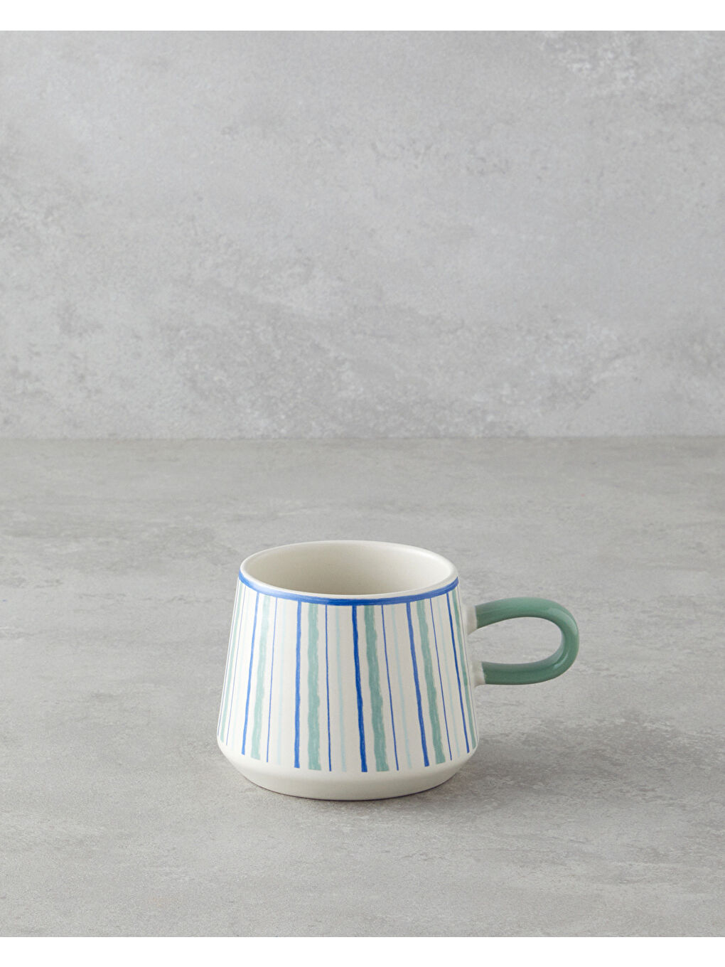 Coastline Stoneware Kupa 340 ml Mavi - Yeşil