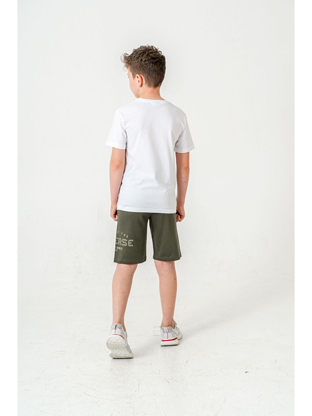 Haki Explore The Universe Out Of This World More Space Baskılı Erkek Çocuk Şort - Tişört Takımı-5