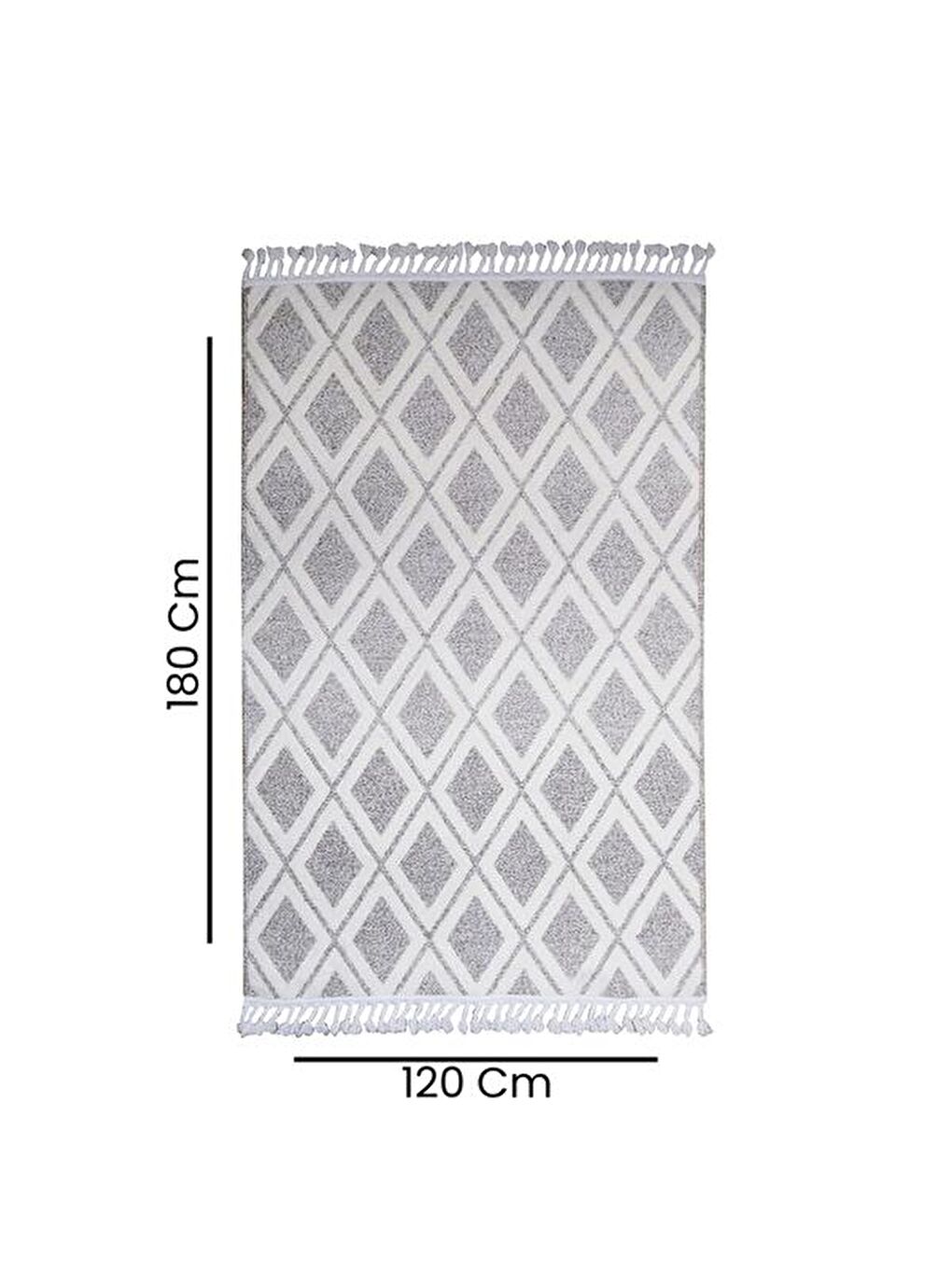 Luxury Pamuk Halı - Bej - 120x180 cm-4