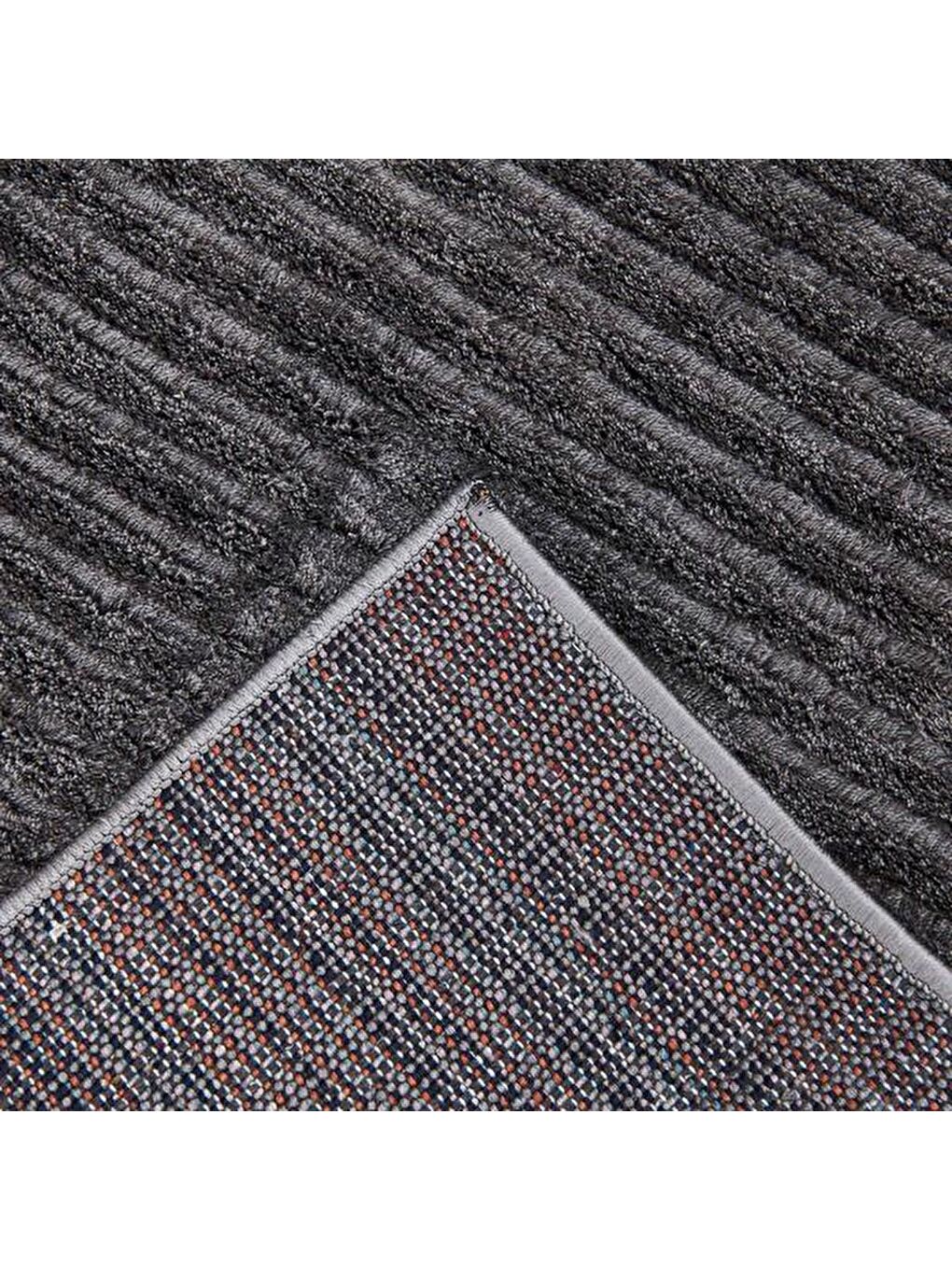 Micro Shaggy Halı - Antrasit - 80x150 cm-1