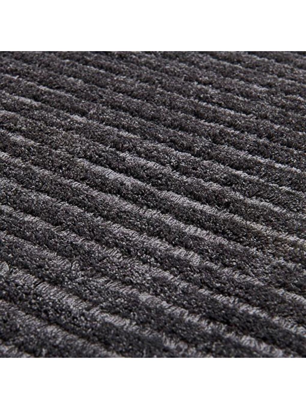 Micro Shaggy Halı - Antrasit - 80x150 cm-2