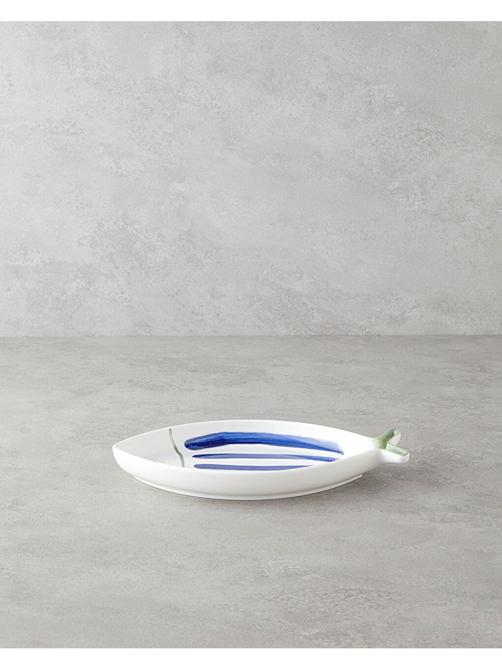 Marinique Porselen Kayık Tabak 26,5 cm Mavi-yeşil-1