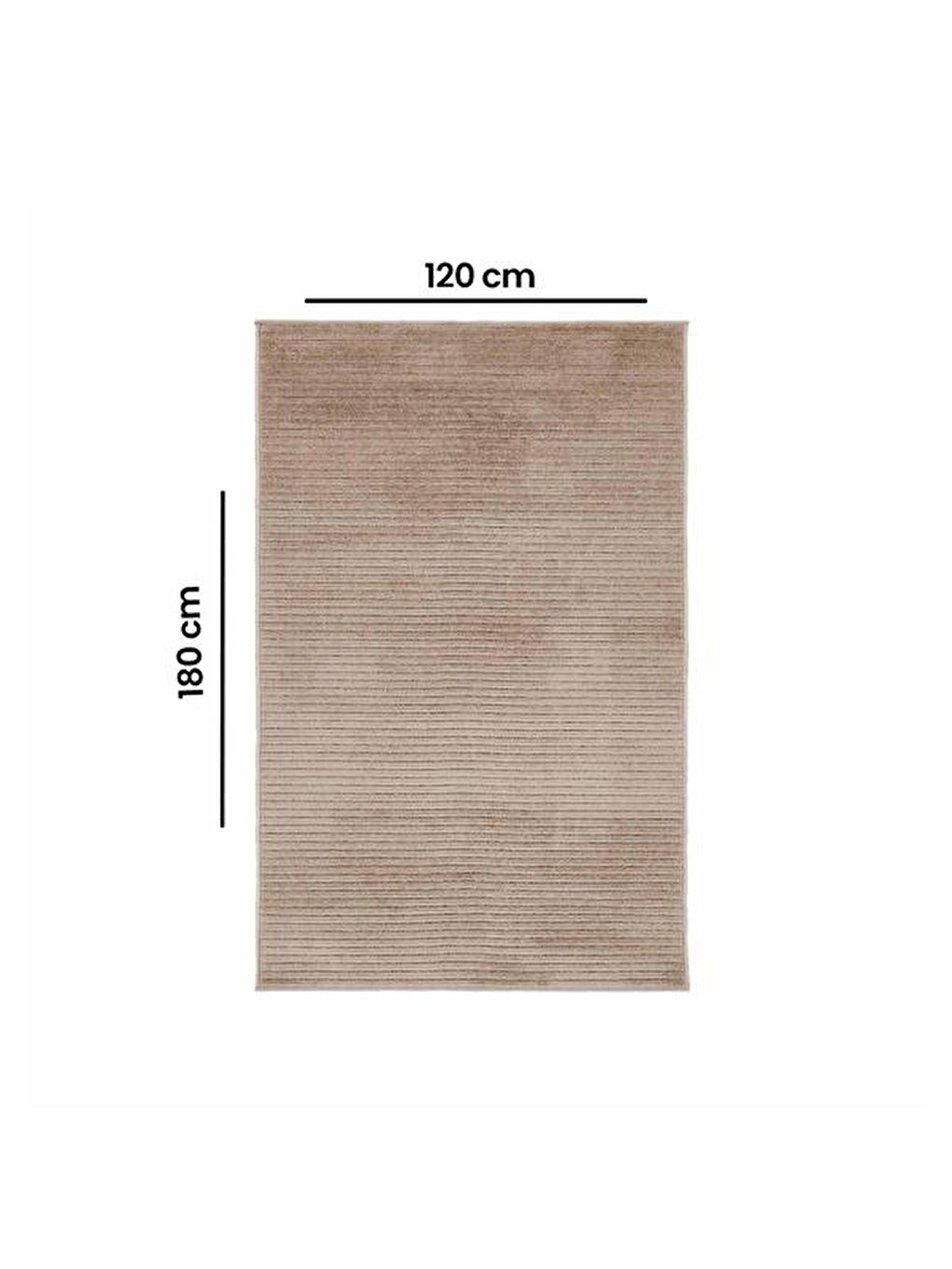 Micro Shaggy Halı - Bej - 120x180 cm-4