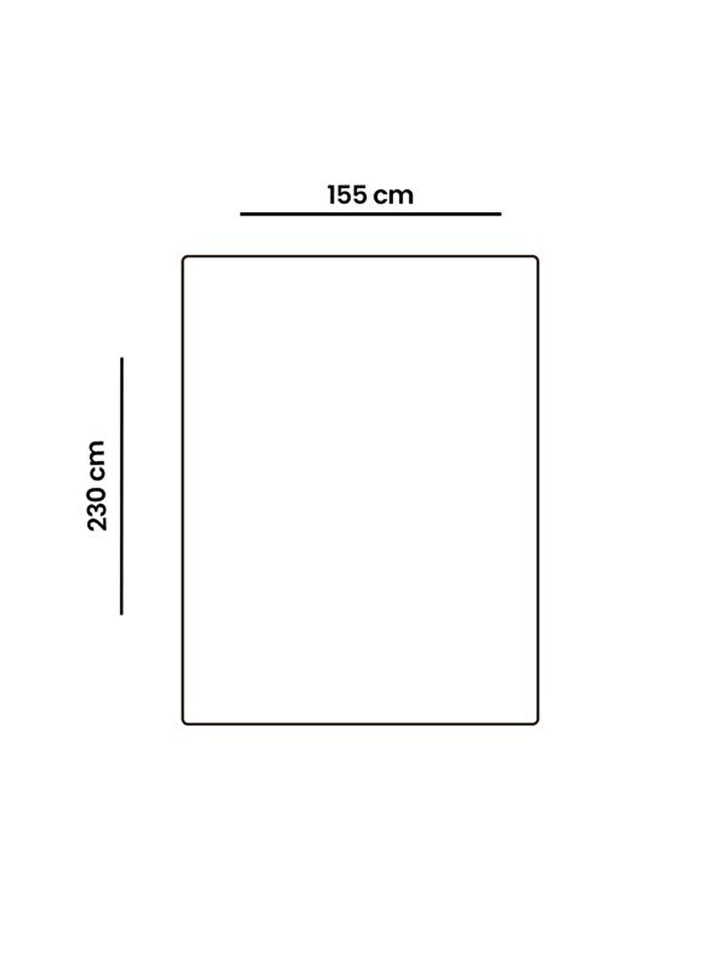 Bej Bukle Shaggy - Bej - 155x230 cm-4