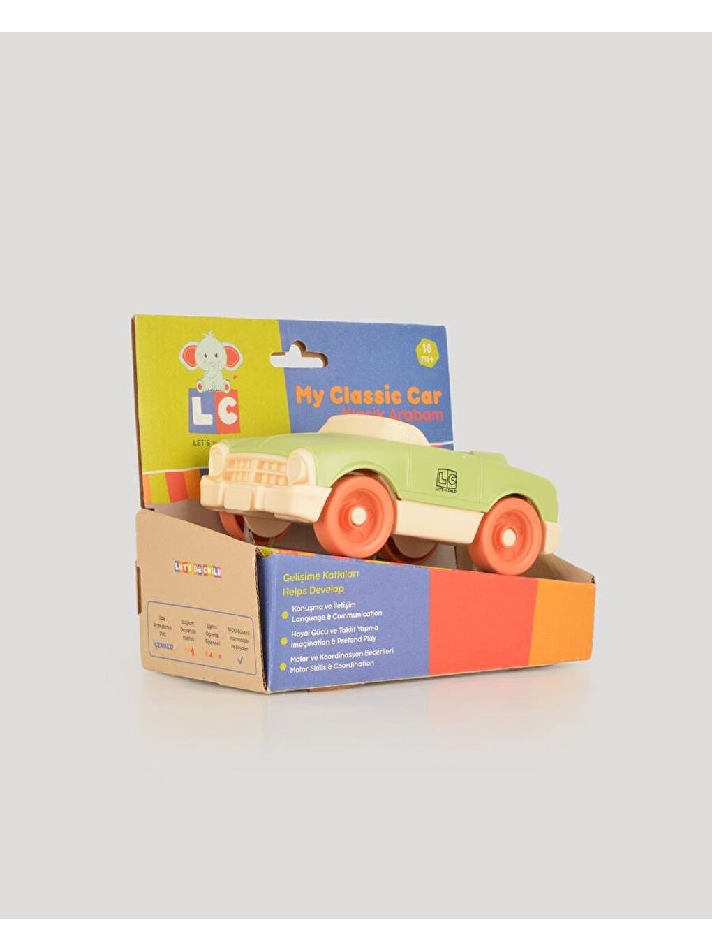 Oyuncak Yeşil Klasik Arabam-5