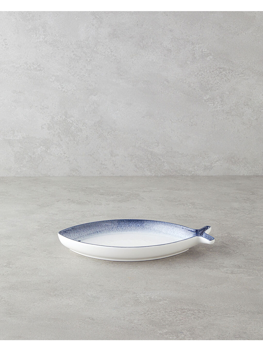 Marinova Porselen Kayık Tabak 26,5 cm Mavi-Beyaz-1