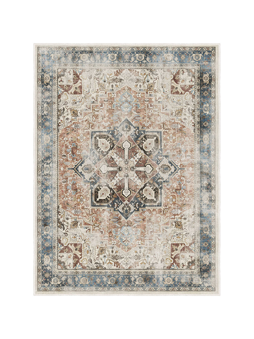 Turuncu Dekoratif Özel Tasarım Yıkanabilir İnce Kaymaz Tabanlı Modern Halı KECE FR02