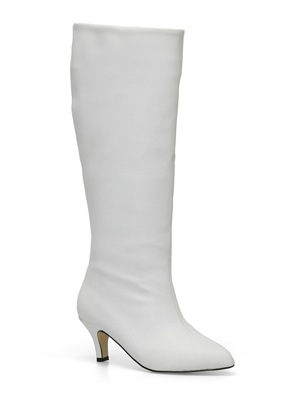 HELLY 3PR Beyaz Kadın Topuklu Çizme-1