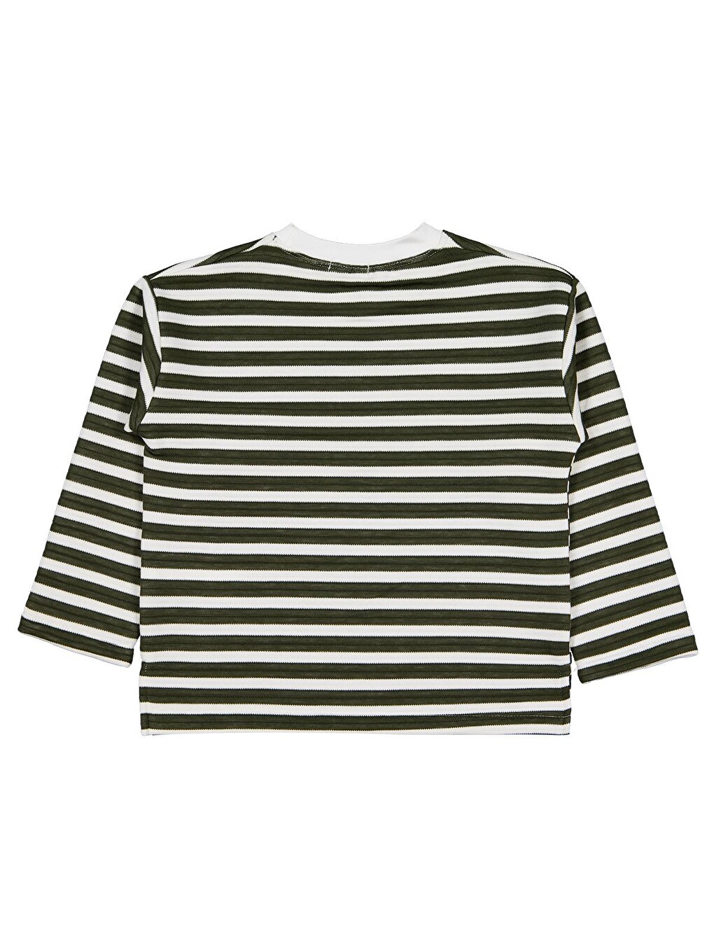 Boys Urban Baskılı Çizgili 6-9 Yaş Sweatshirt - Yeşil-2