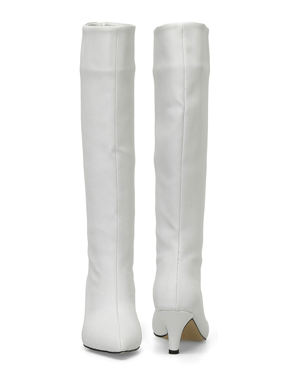 HELLY 3PR Beyaz Kadın Topuklu Çizme-3