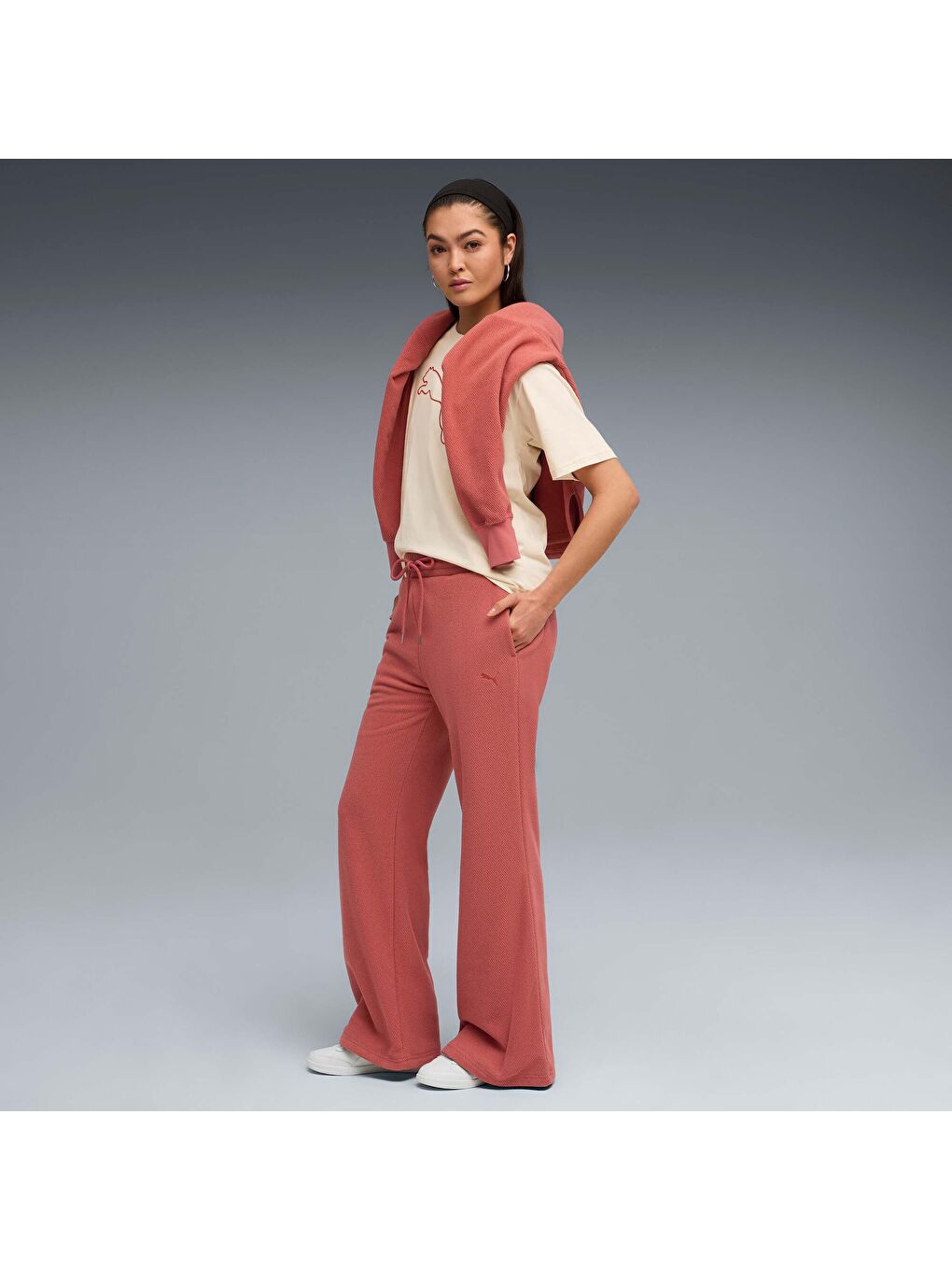 Kırmızı HER WINTERIZED Kadın Yüksek Bel Pantolon-1