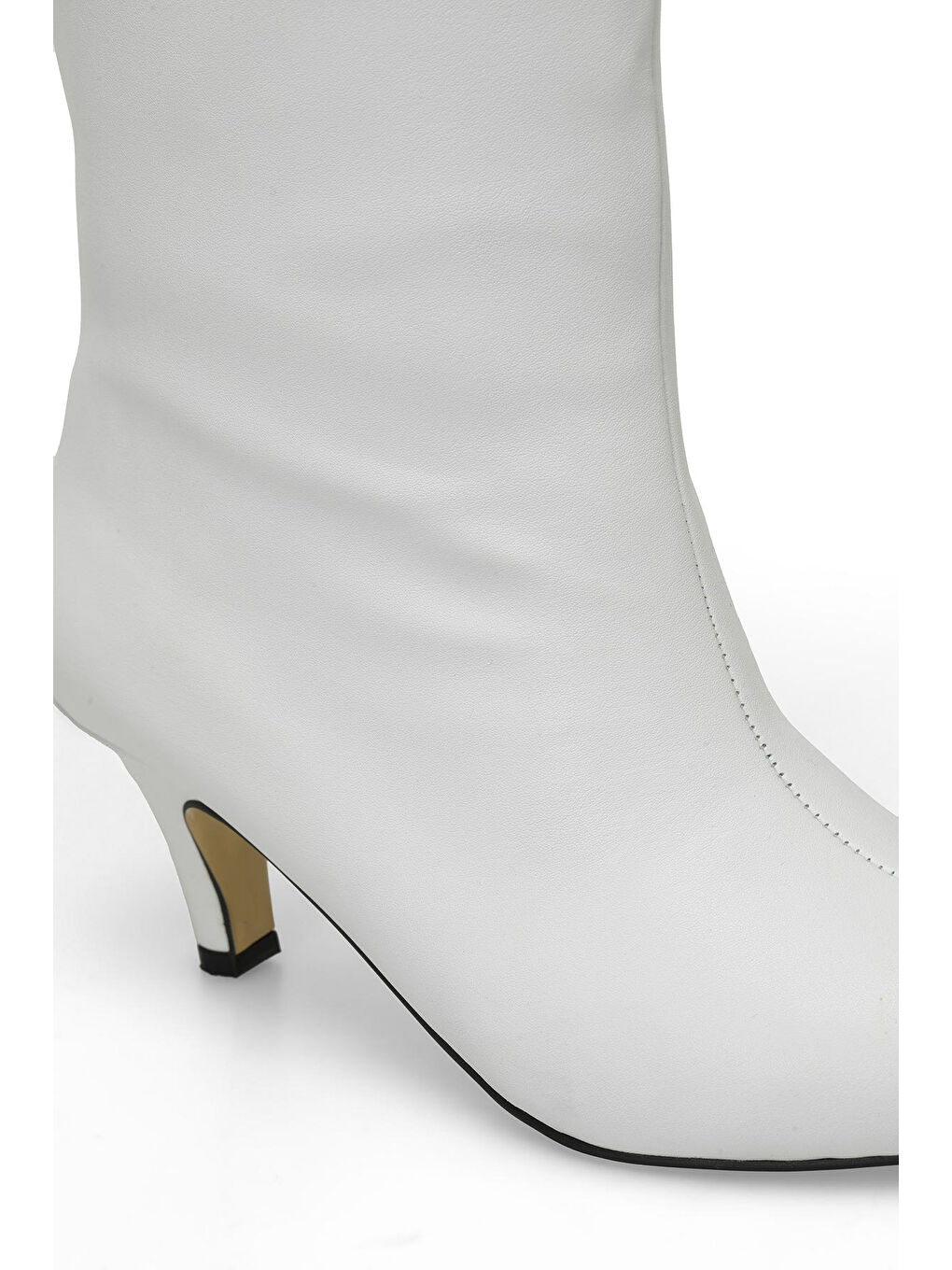 HELLY 3PR Beyaz Kadın Topuklu Çizme-5