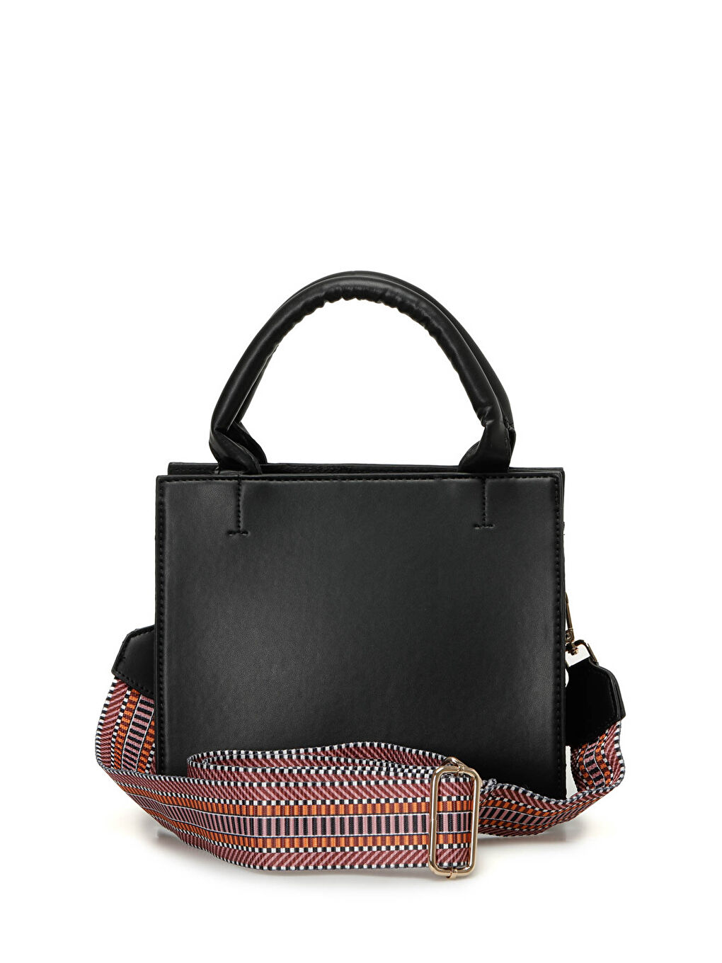 PU STR BSC EL 3PR Siyah Kadın El Çantası-2