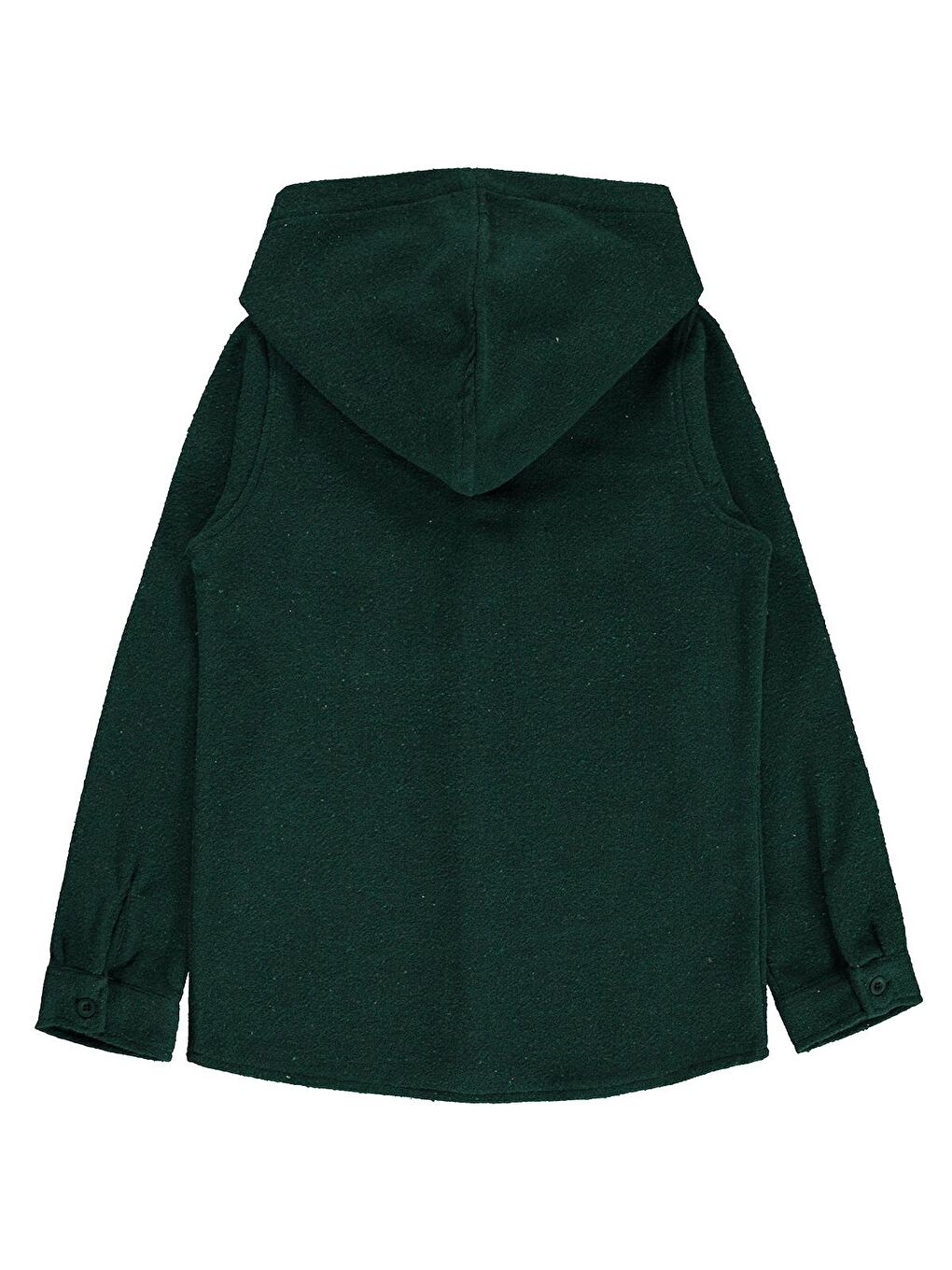 Boys Çift Cep Basic Kapüşonlu 10-13 Yaş Gömlek - Haki 11-12 Yaş-1