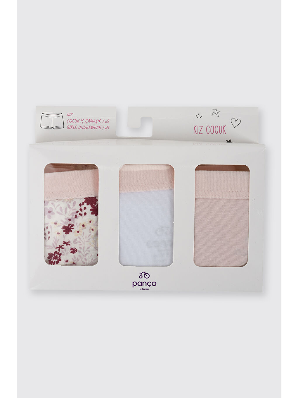 Karışık Kız Çocuk 3'lü Boxer Seti-2