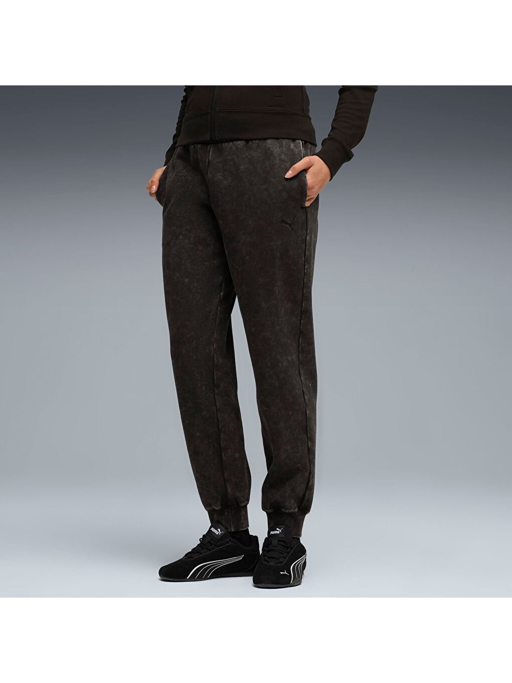 Siyah ESSENTIALS Elevated Comfort Kadın Eşofman Altı-4