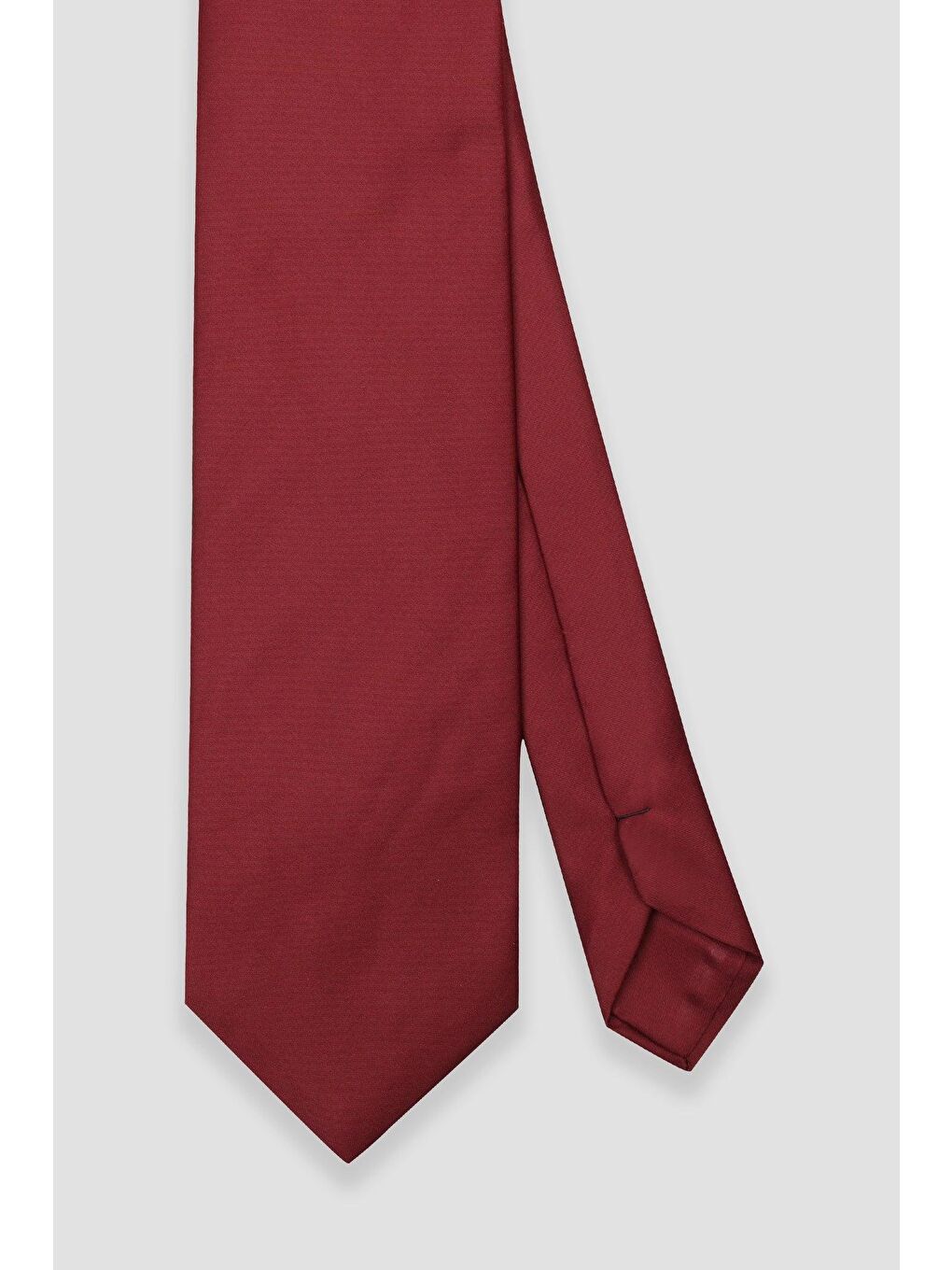 Kravat 8 Cm Mikrofiber Polyester Kırmızı Erkek Düz Kravat-1