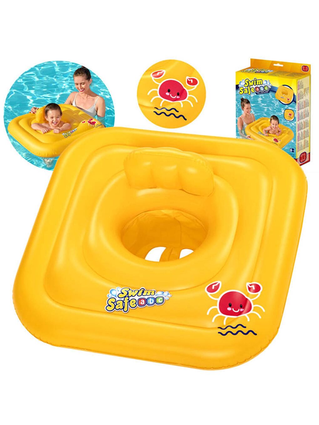 Baby Float Şişme Oturaklı Deniz Simidi 76cm (32050)-2