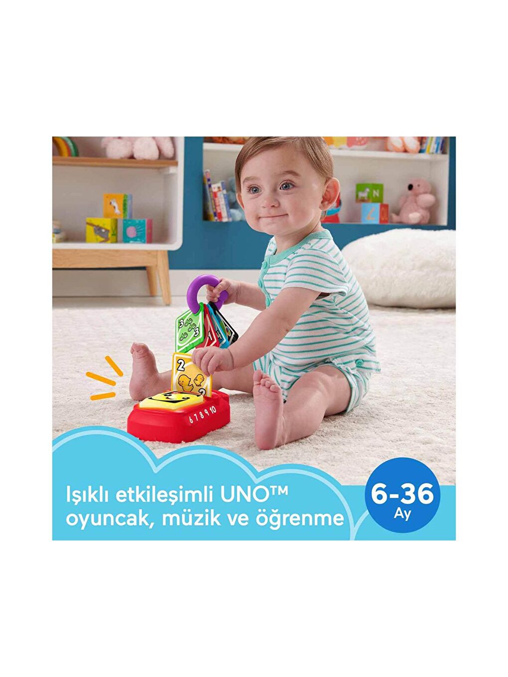 FISHER PRICE Fisher-Price LnL Saymayı ve Renkleri Öğreten UNO - 1