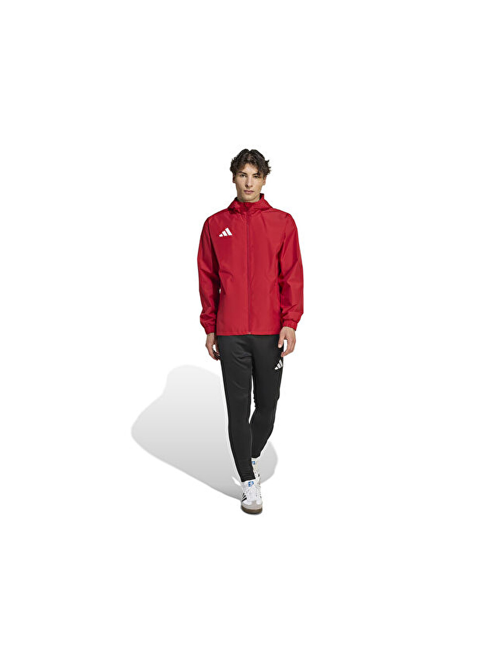 Ent26 Aw Jkt Erkek Futbol Antrenman Yağmurluk Jz9100 Kırmızı-5