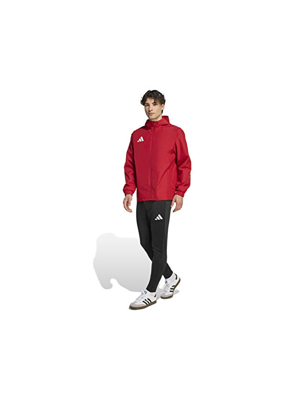 Ent26 Aw Jkt Erkek Futbol Antrenman Yağmurluk Jz9100 Kırmızı-6