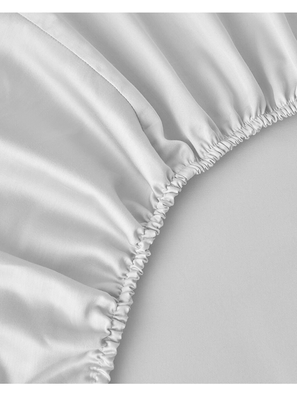 Deluxe Çizgili Pamuk Saten King Size Nevresim Takımı 240x220 cm Kırık Beyaz-6