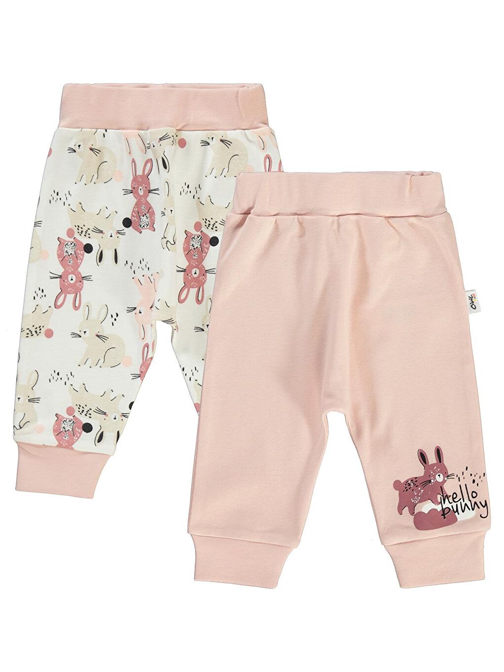 Pembe Baby Kız Bebek 2'li Tek Alt 3-12 Ay Pudra