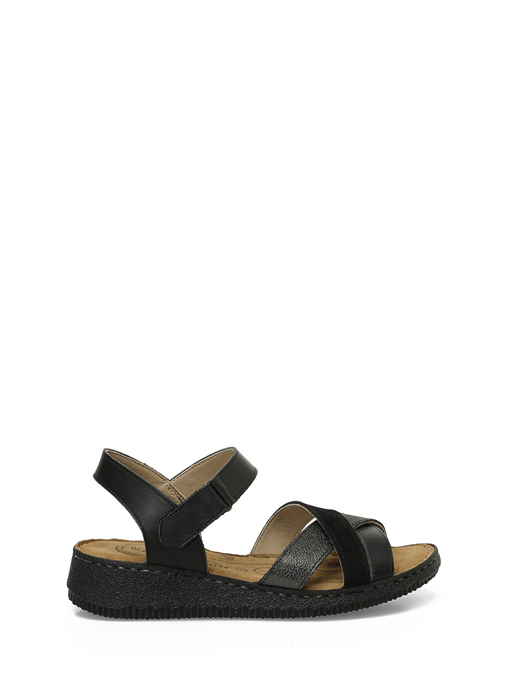105502.Z5FX Siyah Kadın Comfort Sandalet