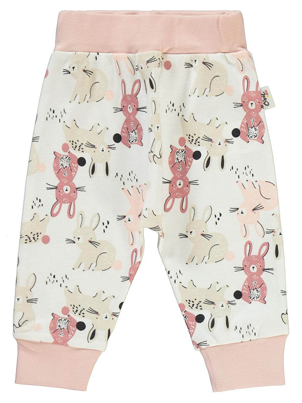 Pembe Baby Kız Bebek 2'li Tek Alt 3-12 Ay Pudra-2