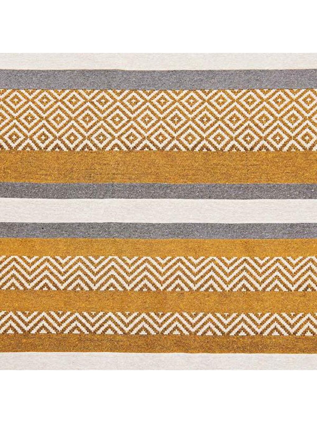 Kahverengi Pamuk Çift Taraflı Yıkanabilir Pamuk Kilim   120x180 cm-3