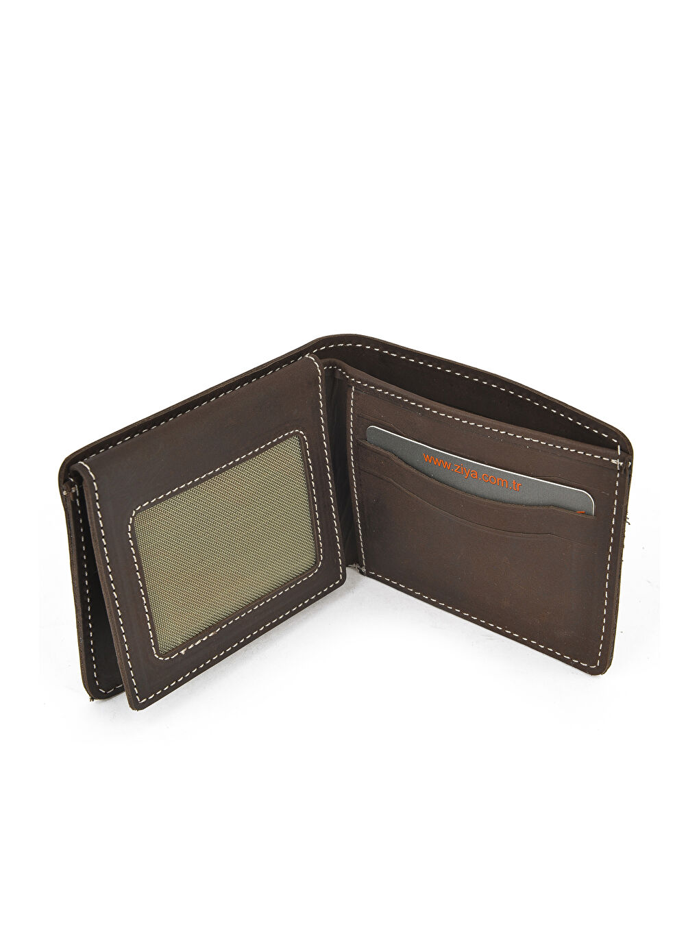 Kahverengi Erkek Hakiki Deri Cüzdan 143445Z103 Kahve-3