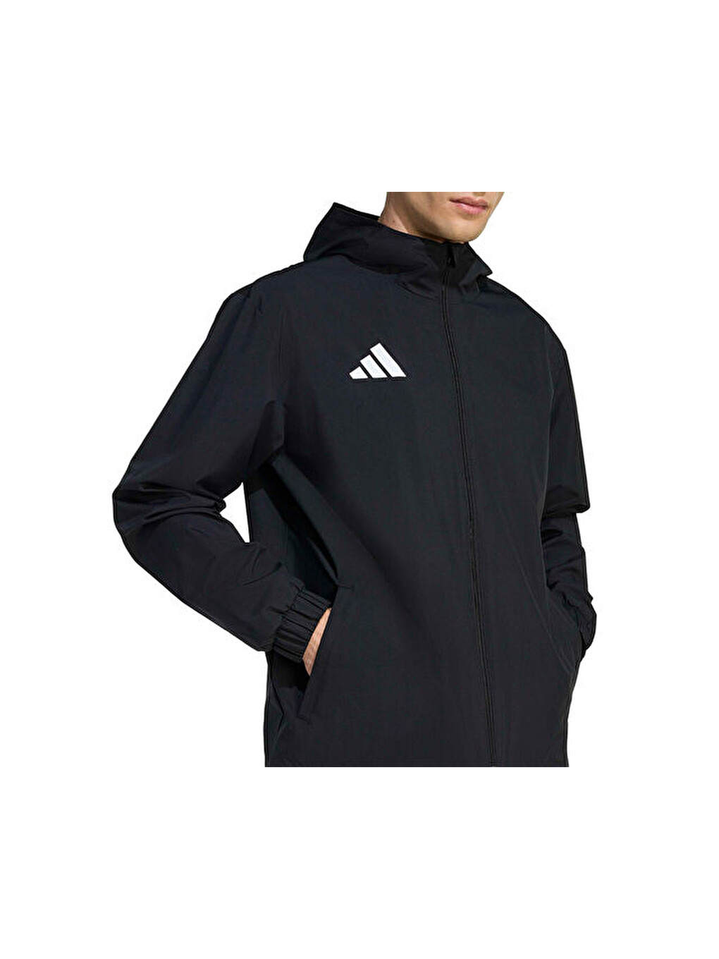 Ent26 Aw Jkt Erkek Futbol Antrenman Yağmurluk Jz9101 Siyah-3