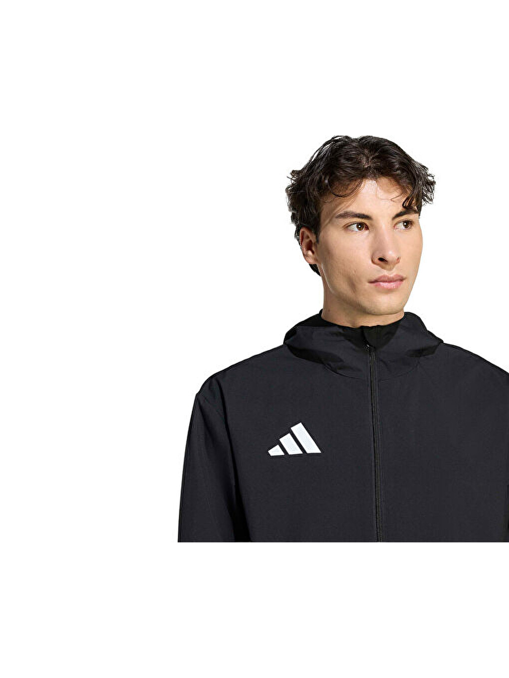 Ent26 Aw Jkt Erkek Futbol Antrenman Yağmurluk Jz9101 Siyah-4