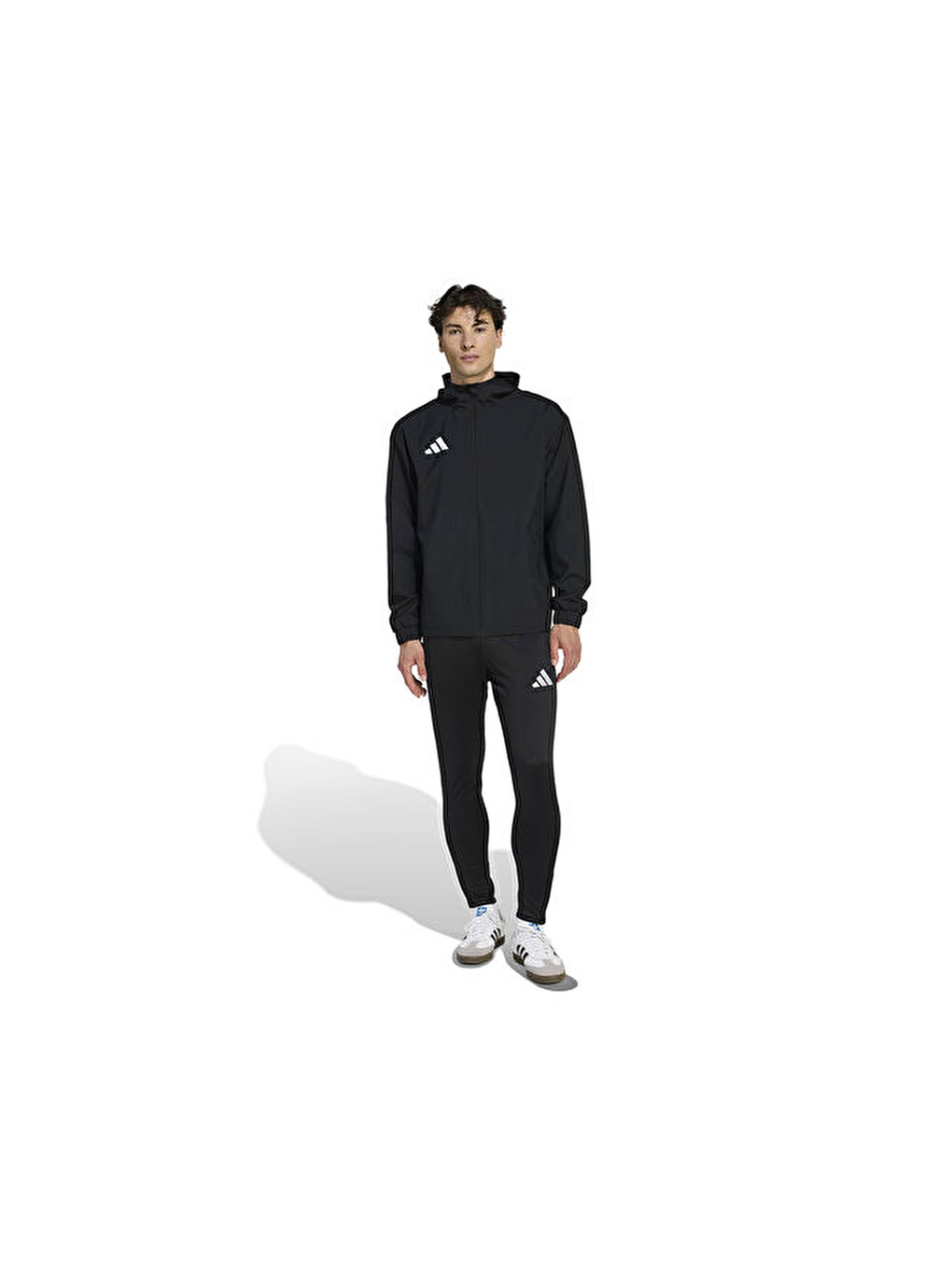 Ent26 Aw Jkt Erkek Futbol Antrenman Yağmurluk Jz9101 Siyah-5